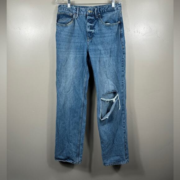 Good American Denim - Good American Good 90's Wide Leg Jeans Indigo Blue Was Size 12